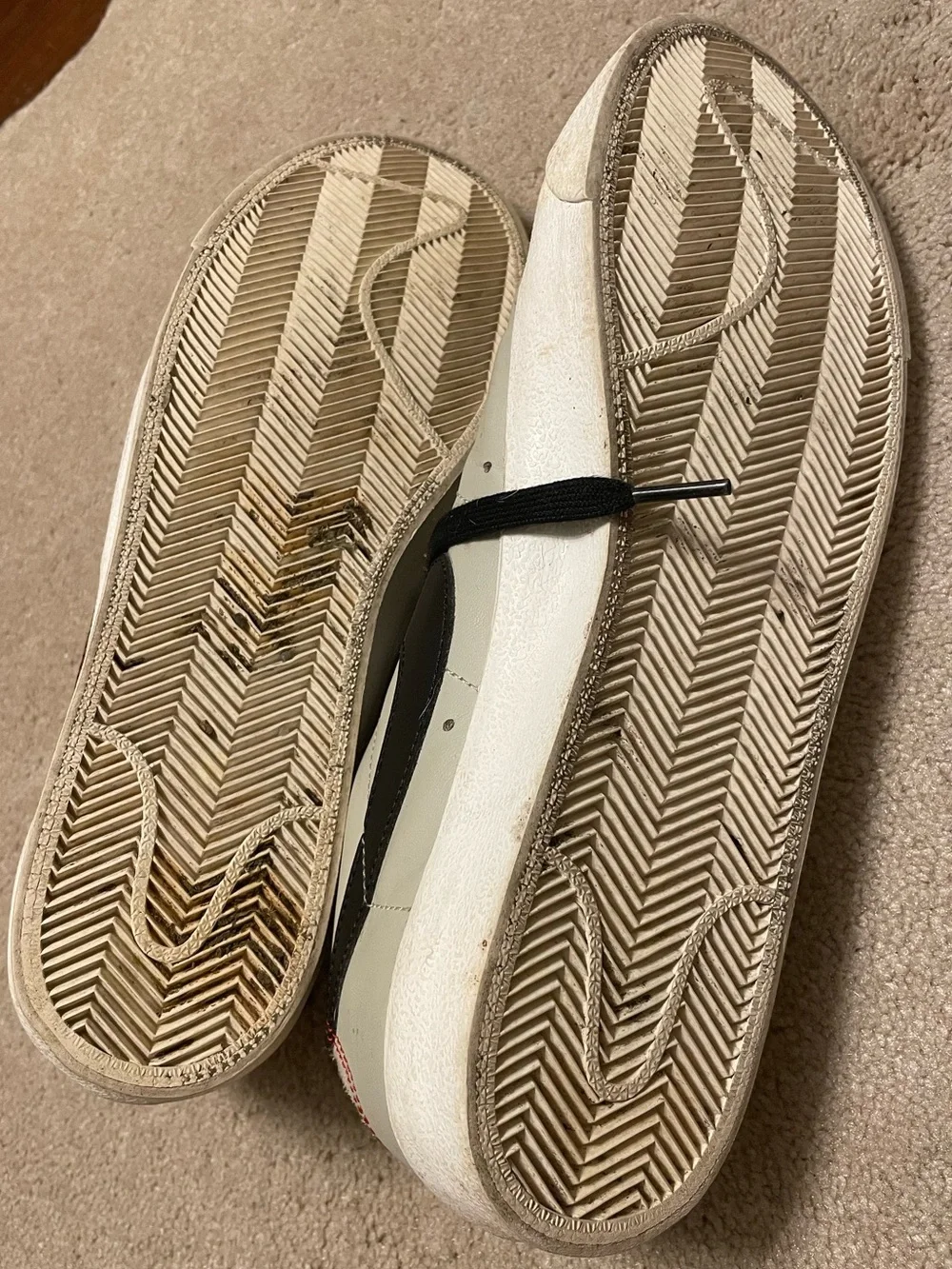 Nike Blazer Low 77 Black black Gold- Size 10 Men's